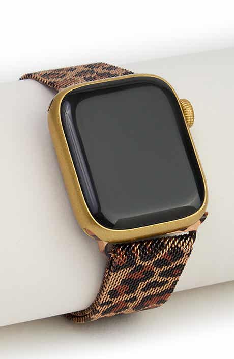 SAACHI Leopard Metal Mesh Apple Watch® Watchband