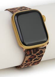 SAACHI Leopard Metal Mesh Apple Watch® Watchband