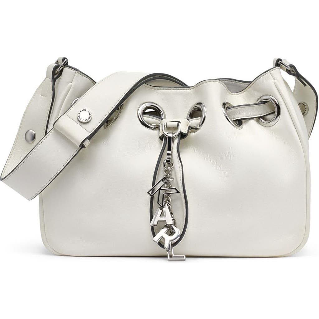 Karl Lagerfeld Paris Desiree Crossbody In Winter White