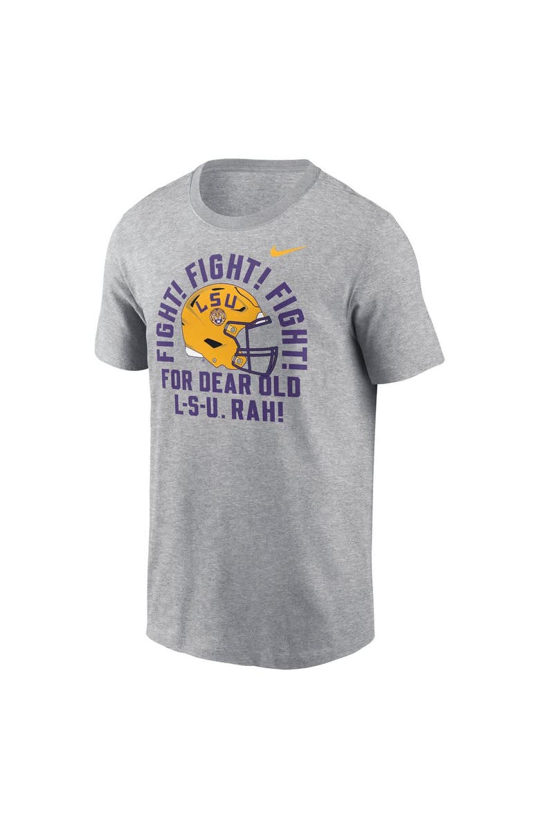 Nike Men's Nike Heather Gray LSU Tigers Local Song T-Shirt, Alternate, color, Heather Gray