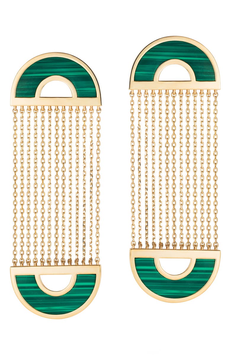NeverNoT Malachite Drop Earrings, Main, color,