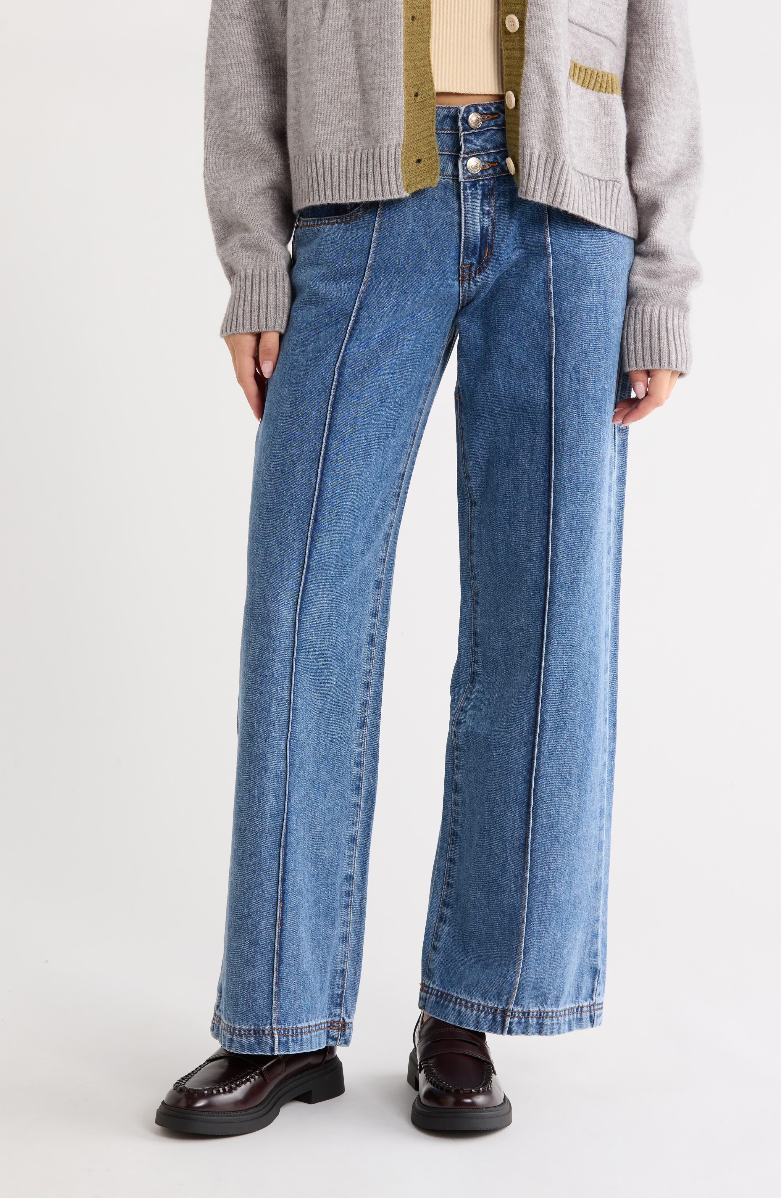 Hannalee Low Rise Wide Leg Jeans