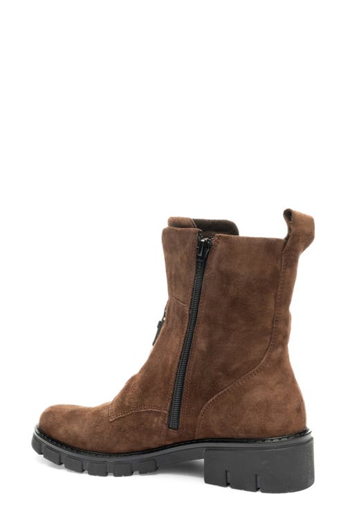 Ara Deon Leather Bootie In Brown