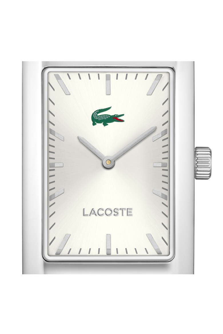 Santiago Leather Strap Watch, Alternate, color, SILVER WHITE