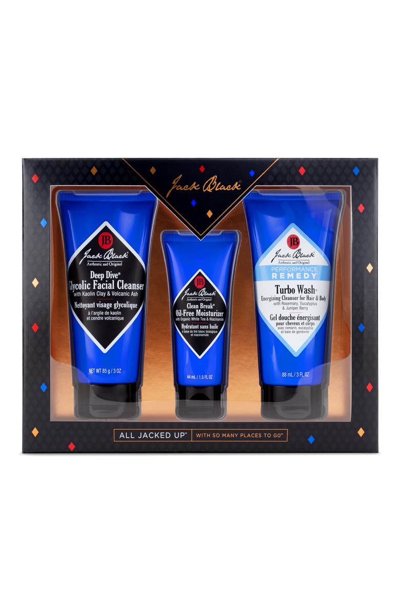 Jack Black All Jacked Up Travel Size Cleansing & Moisturizing Set, Main, color, 