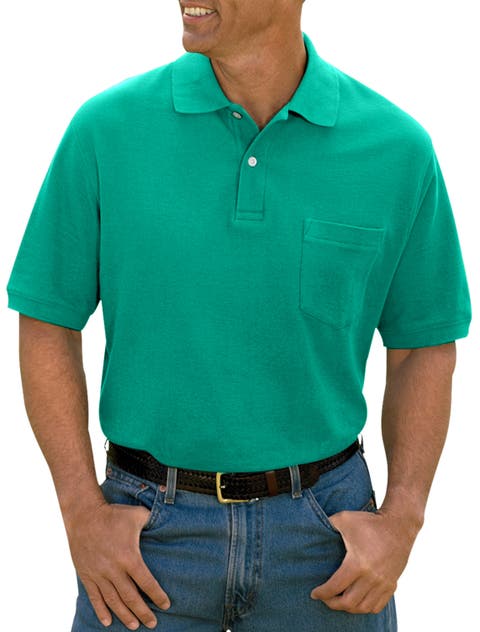 Big & Tall Pocket Piqué Polo Shirt