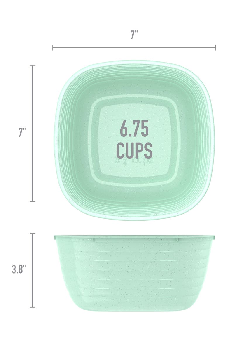 10-Pack Meal Prep Bowl Set, Alternate, color, SAGE LEAF GLITTER