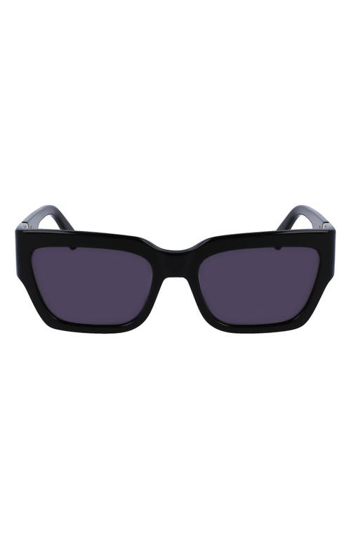 Longchamp 55mm Rectangular Sunglasses in Black 