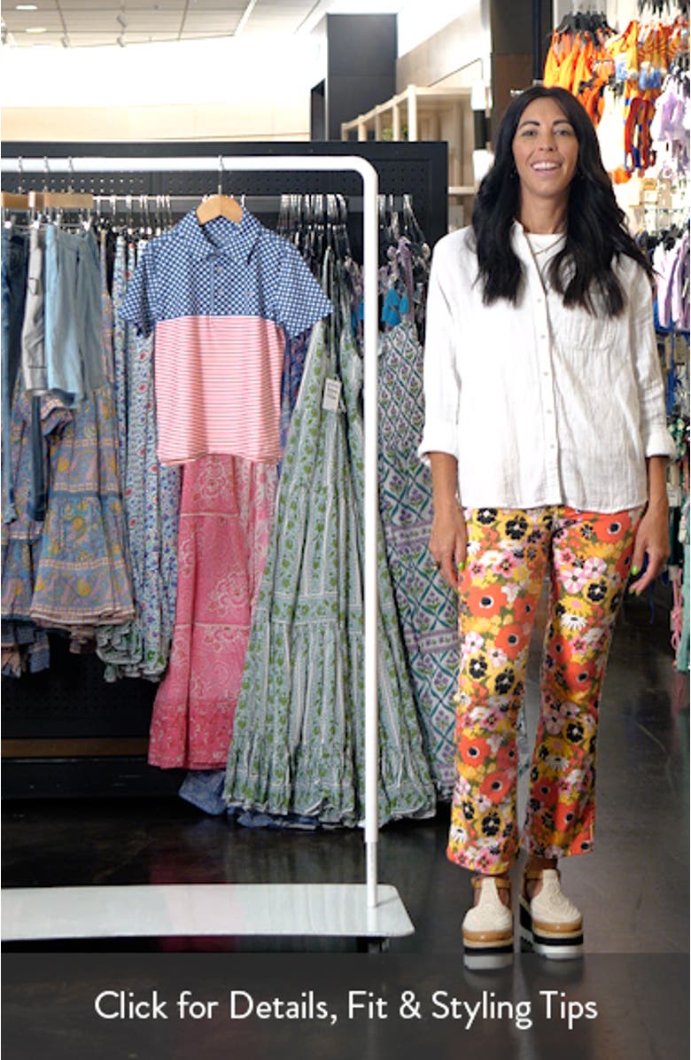 Kids' Americana Stripe Sankaty Performance Polo, sales video thumbnail