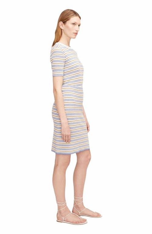 Rebecca Taylor Stripe Mini Boucle Skirt In Multi