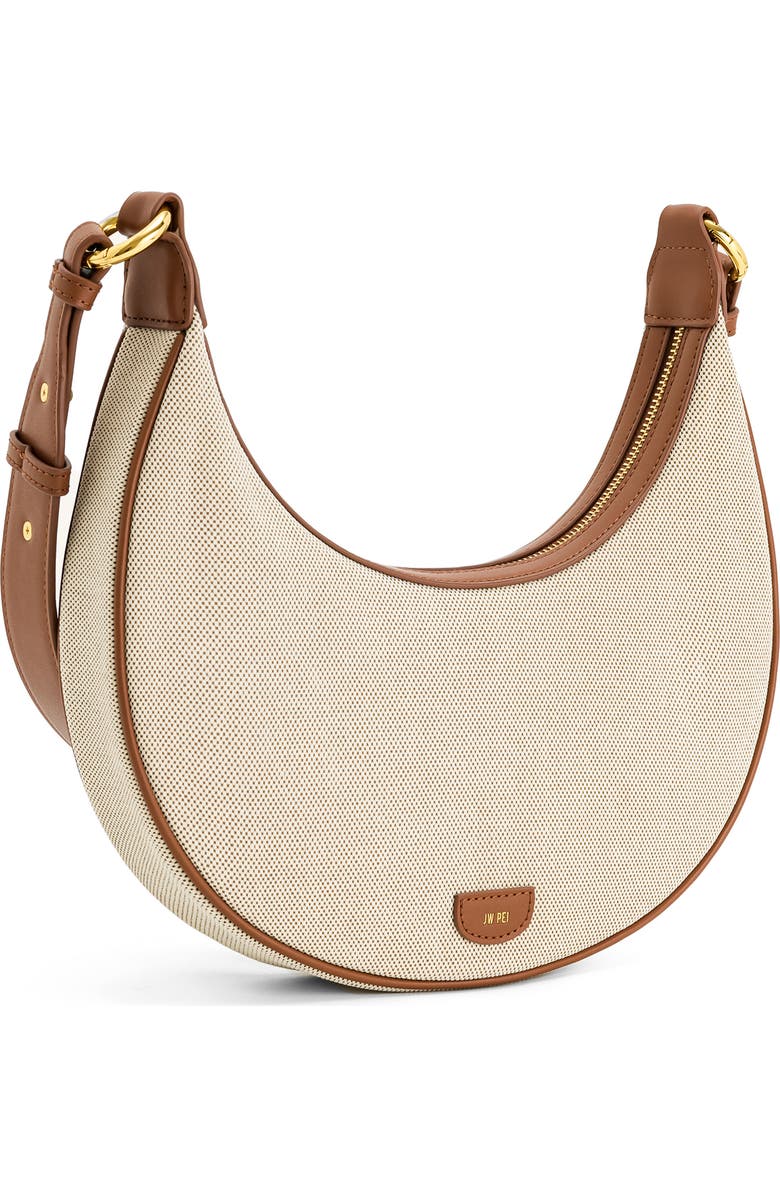 JW PEI Carly Canvas Saddle Shoulder Bag, Alternate, color,