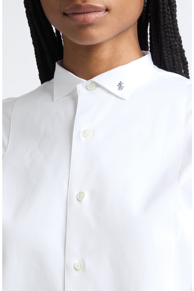 Cotton Tuxedo Shirt, Alternate, color, WHITE