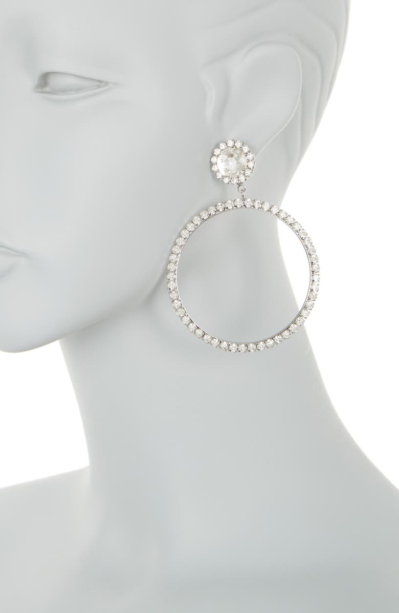 Kate Spade New York door knocker hoop earrings, Alternate, color, 