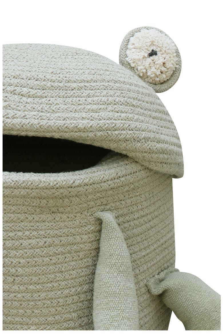 Fred the Frog Basket, Alternate, color, OLIVE