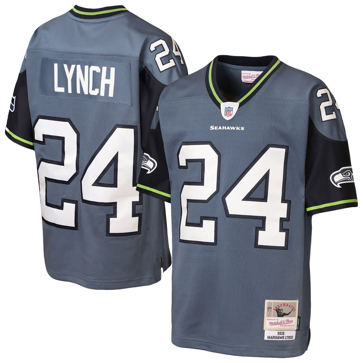 Youth Mitchell & Ness Marshawn Lynch Blue Seattle Seahawks Legacy
