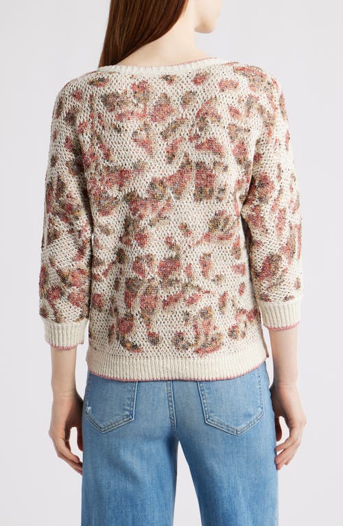 Nic + Zoe Nic+zoe Pattern Play Sweater In Neutral