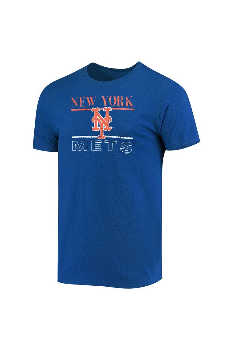 Men's Concepts Sport Royal/Orange New York Mets Lodge T-Shirt & Pants Sleep Set, Alternate, color, Royal