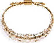 Alex and Ani Crystal Pearl Stranded Bracelet Set