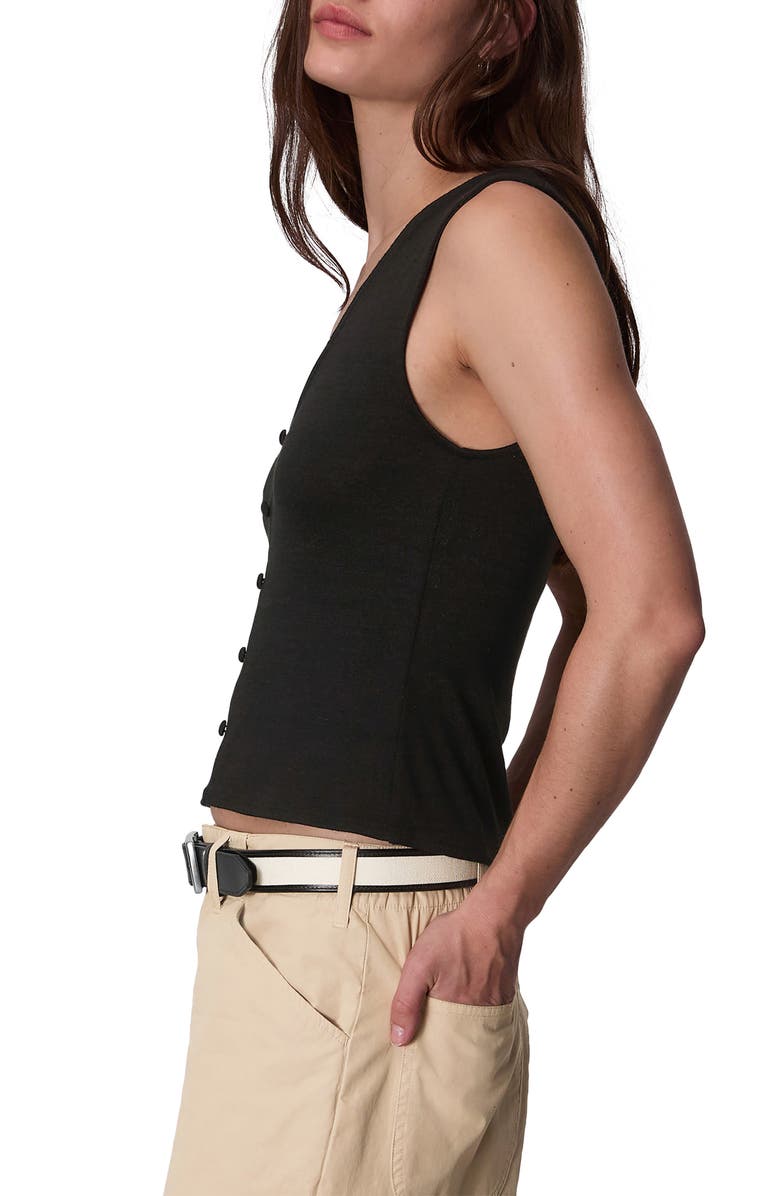 rag & bone The Knit Button-Up Tank, Alternate, color, 