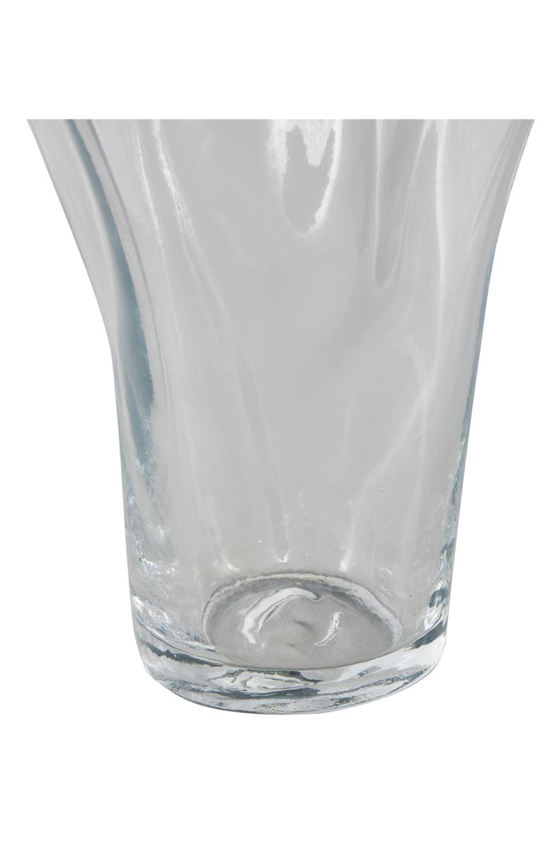 VIVIAN LUNE HOME Clear Glass Vase, Alternate, color, Clear