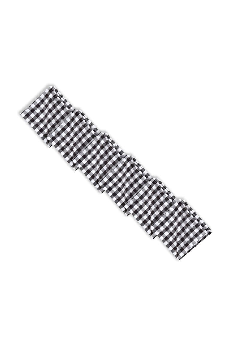 Ashford Black Napkin Set of 6, Alternate, color, Black