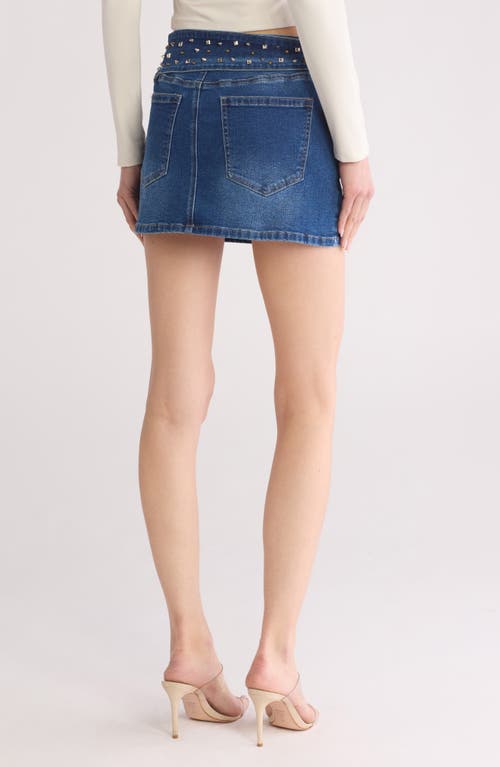 PTCL PTCL STUDDED BELT DENIM MINISKIRT