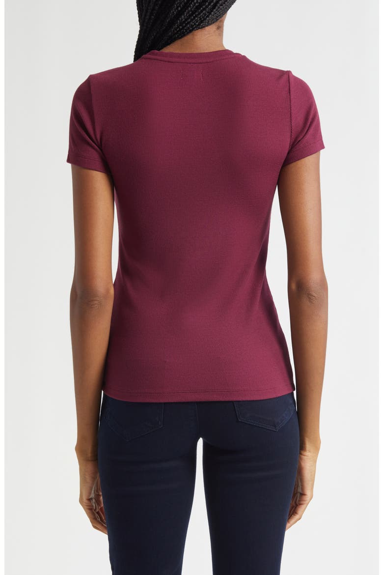 Ressi Crewneck T-Shirt, Alternate, color, DARK PORT