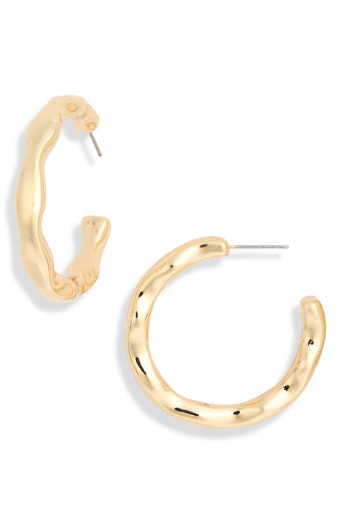 Organic Hoop Earrings