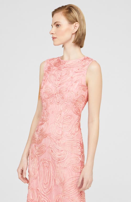 Js Collections Meli Soutache Cocktail Midi Dress In Peony