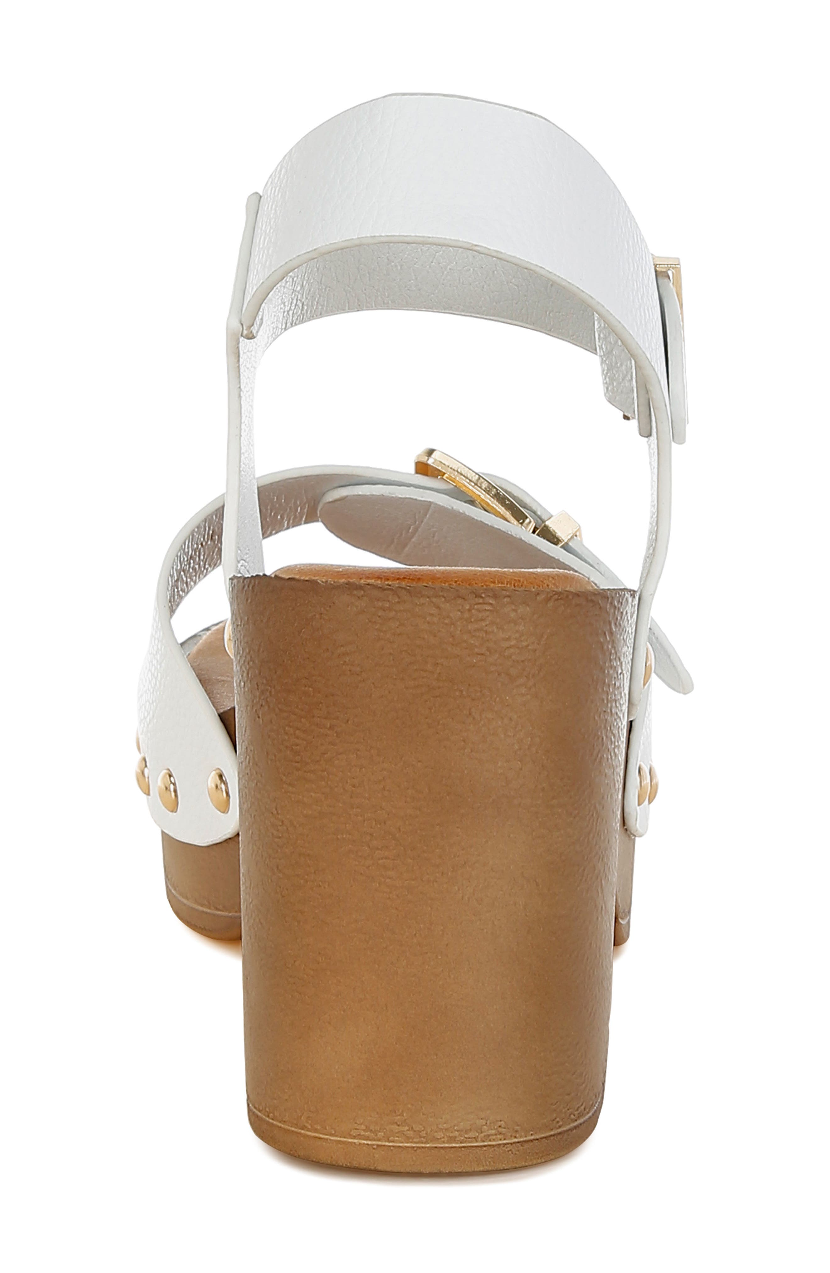 Ompasa Platform Sandal, Alternate, color, WHITE