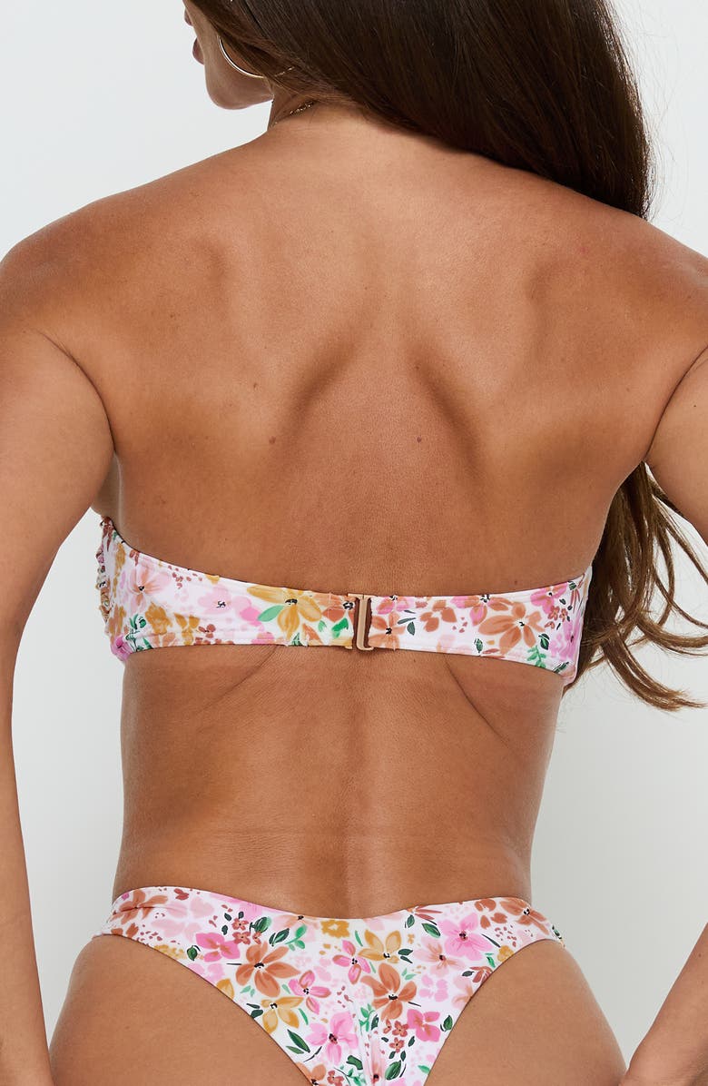 Princess Polly Tamrali Bandeau Bikini Top, Alternate, color, Multi Floral