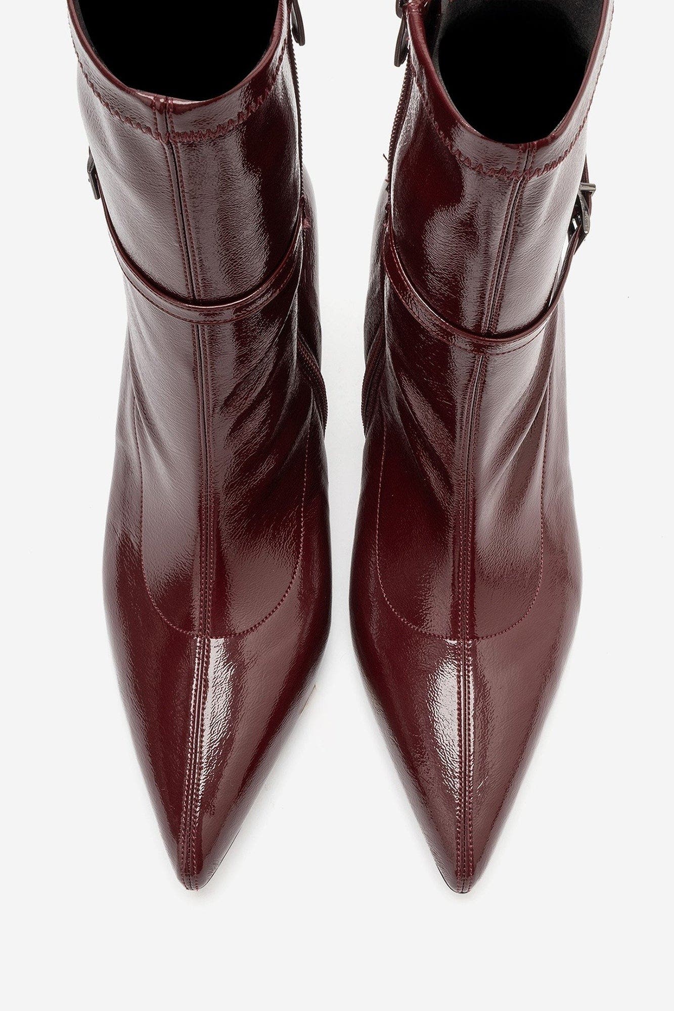 Andora Stiletto Ankle Boot, Alternate, color, Burgundy