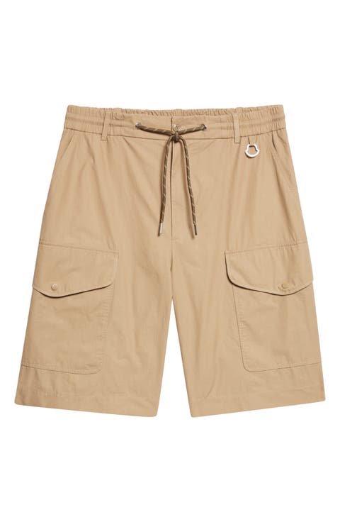 Cotton Poplin Cargo Shorts