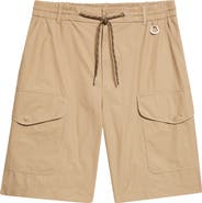 Moncler Cotton Poplin Cargo Shorts