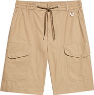 Moncler Cotton Poplin Cargo Shorts