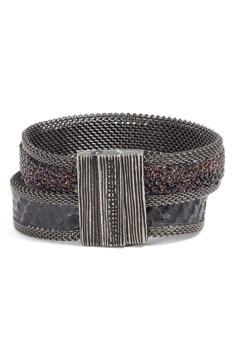 Cynthia Desser Shimmer Stingray & Snakeskin Bracelet, Alternate, color,