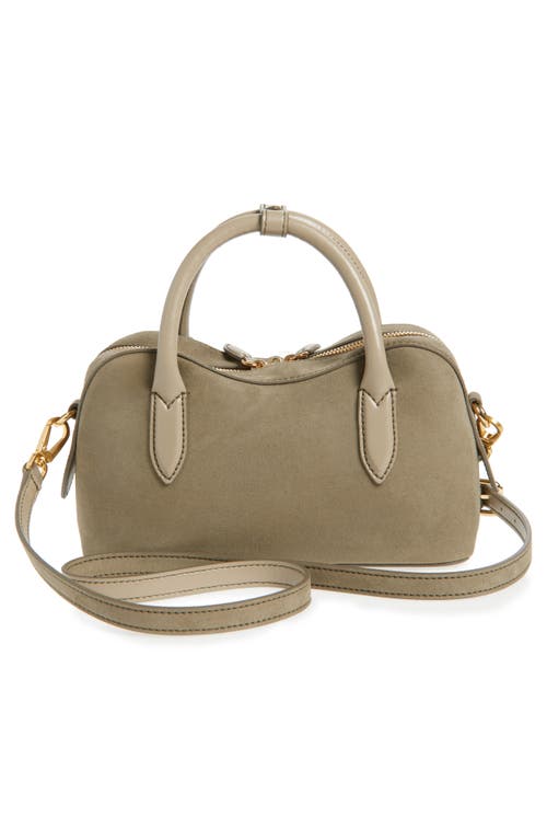 Stella Mccartney Ryder Faux Suede Crossbody Bag In Khaki