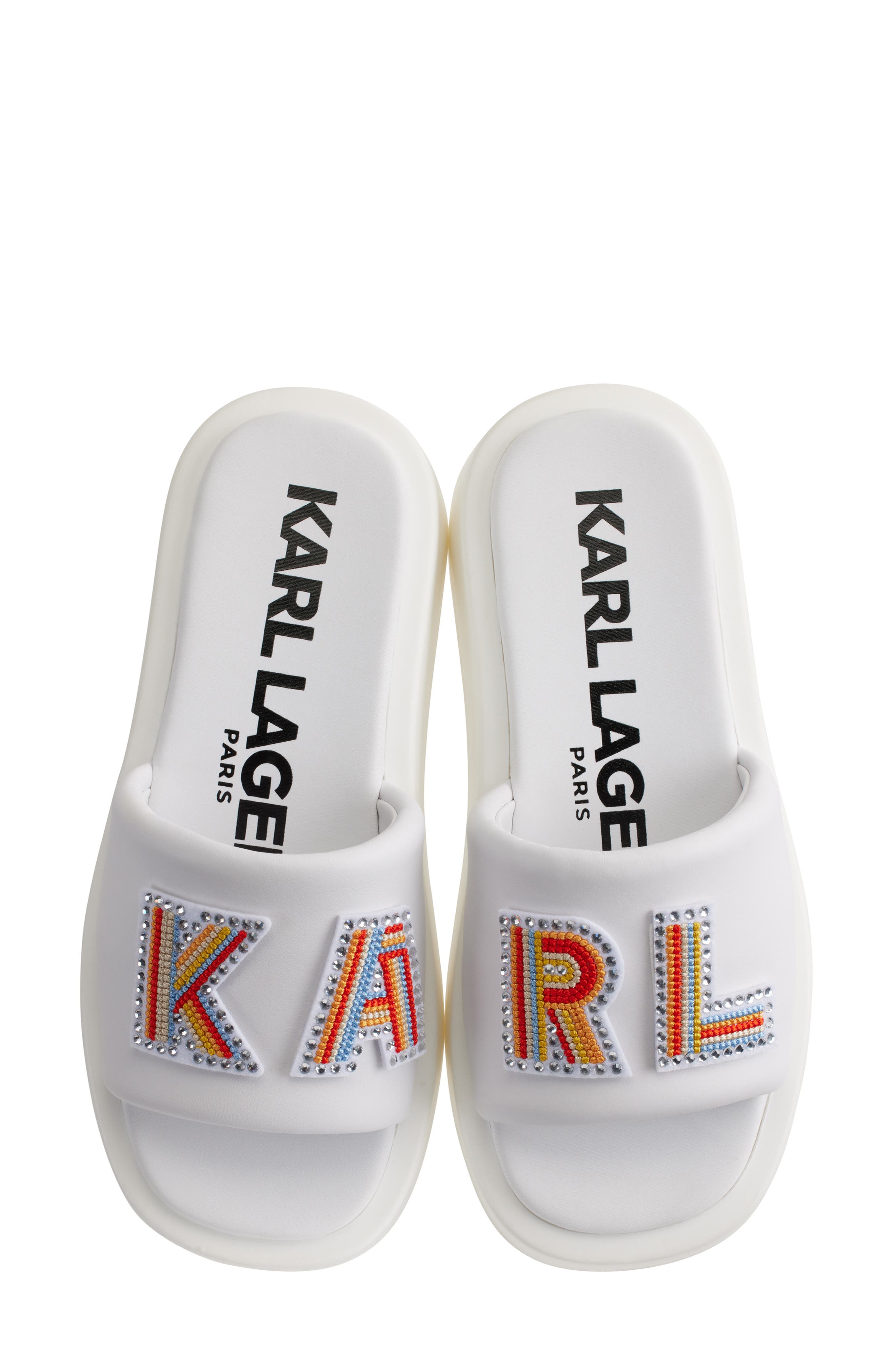 KARL LAGERFELD PARIS Opal Platform Sandal, Alternate, color, 