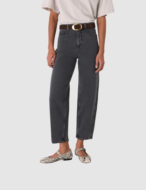 Stretch Barrel Leg Jeans