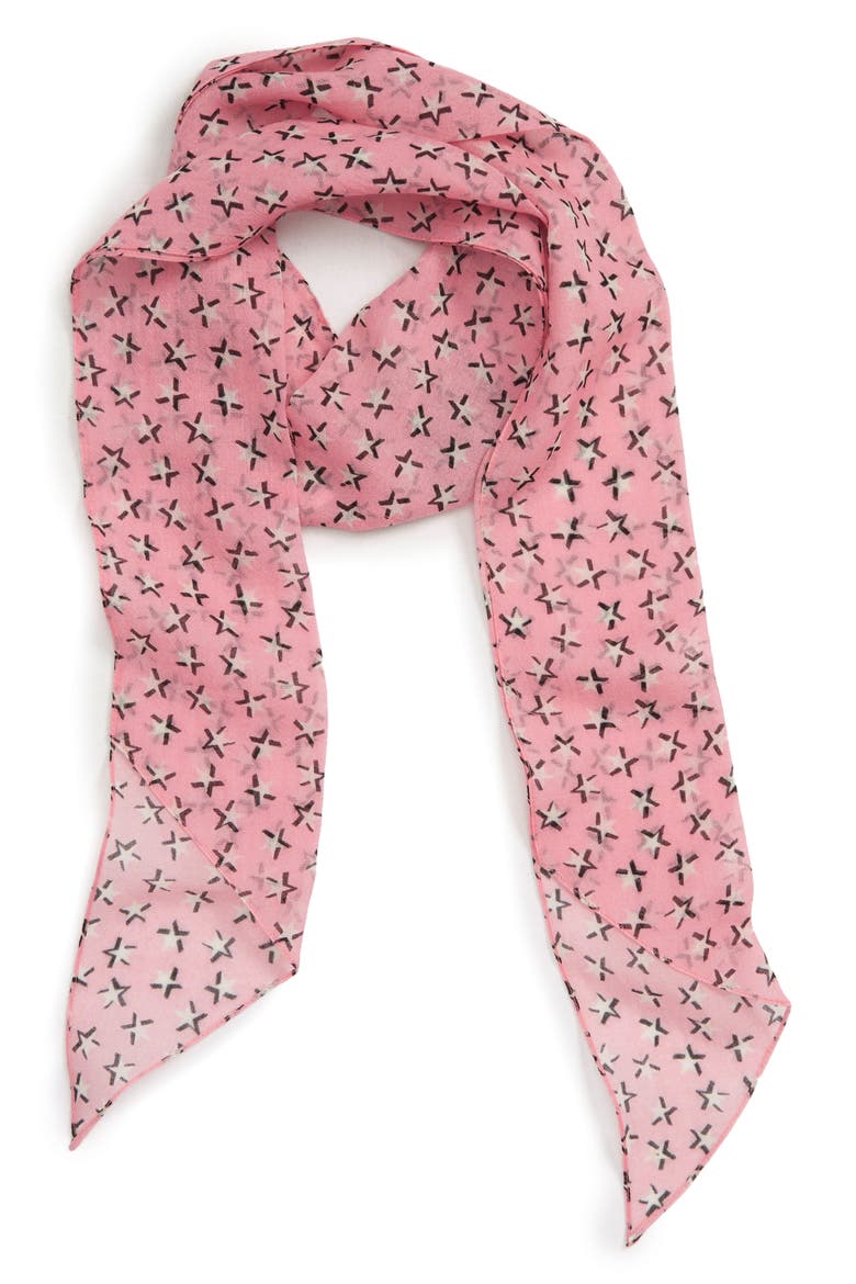 Toiles Multico Lava Skinny Wool Scarf, Main, color, ROSE/ IVORY