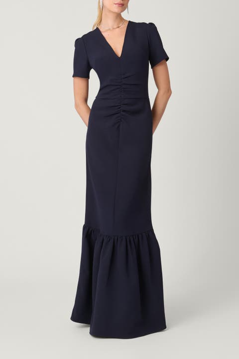 Midnight Stretch Crepe Tracey Dress