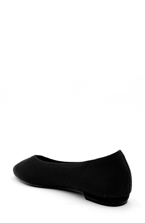 Chelsea Crew Flight Knit Flat In Black Knit