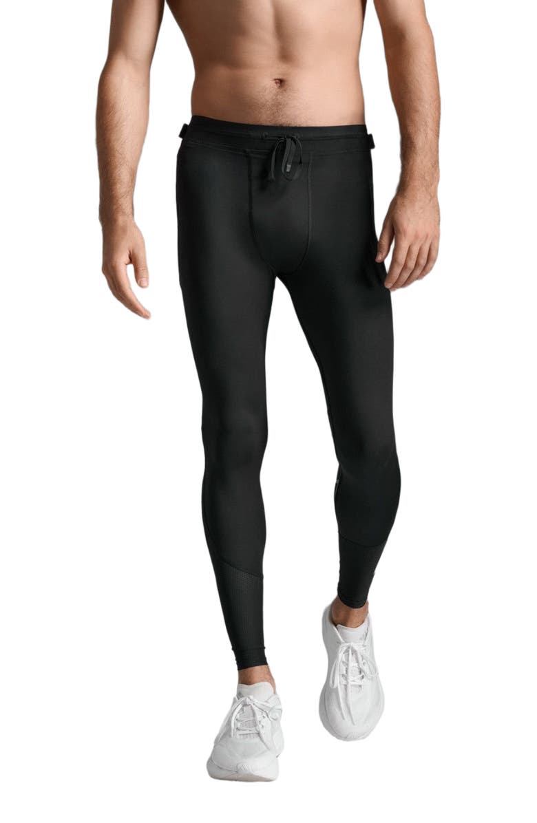 2XU Aero Mesh Compression Tights, Alternate, color, Black/Silver Reflective