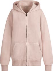 SKIMS Boxy Zip-Up Fleece Hoodie