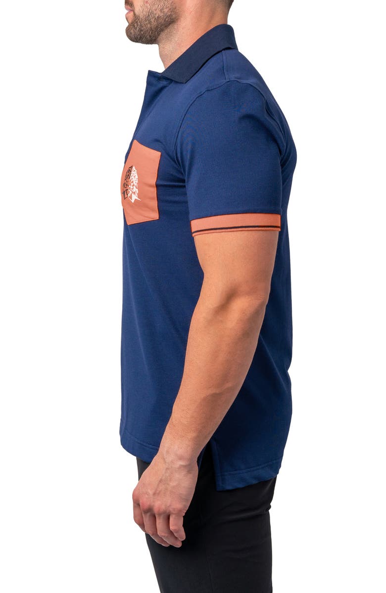 Maceoo Mozartclasstip Regular Fit Egyptian Cotton Polo, Alternate, color, Purple