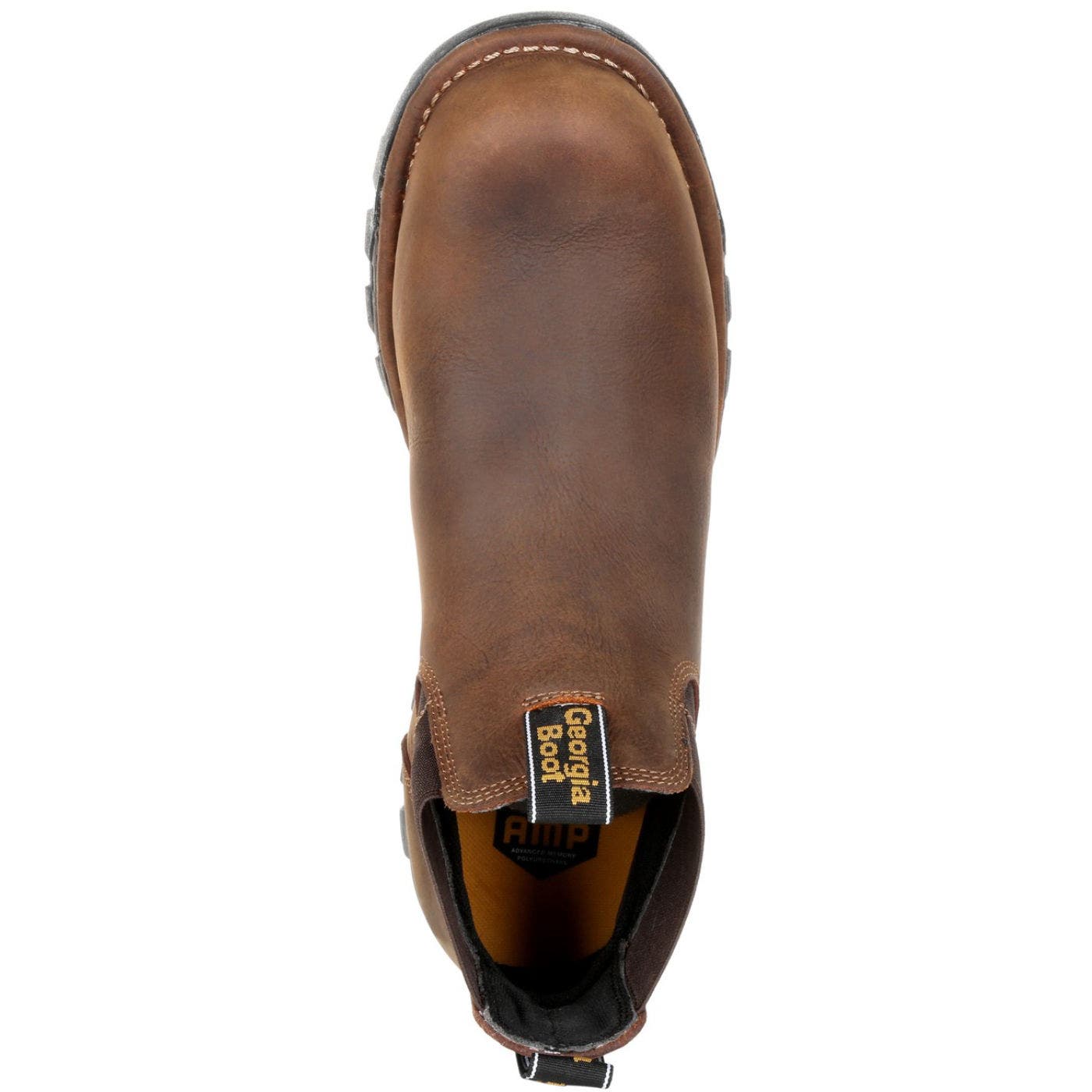 Eagle One Steel Toe Waterproof Chelsea Work Boot, Alternate, color, BROWN