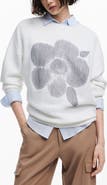 Desigual Flores Embroidered Graphic Sweatshirt