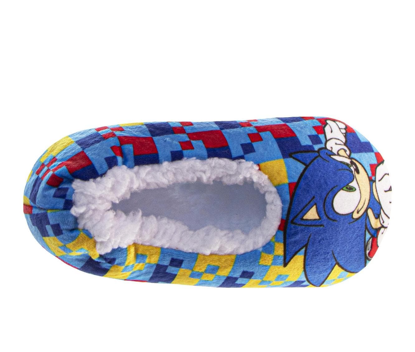 SEGA Sonic The Hedgehog Slippers, Alternate, color, Blue