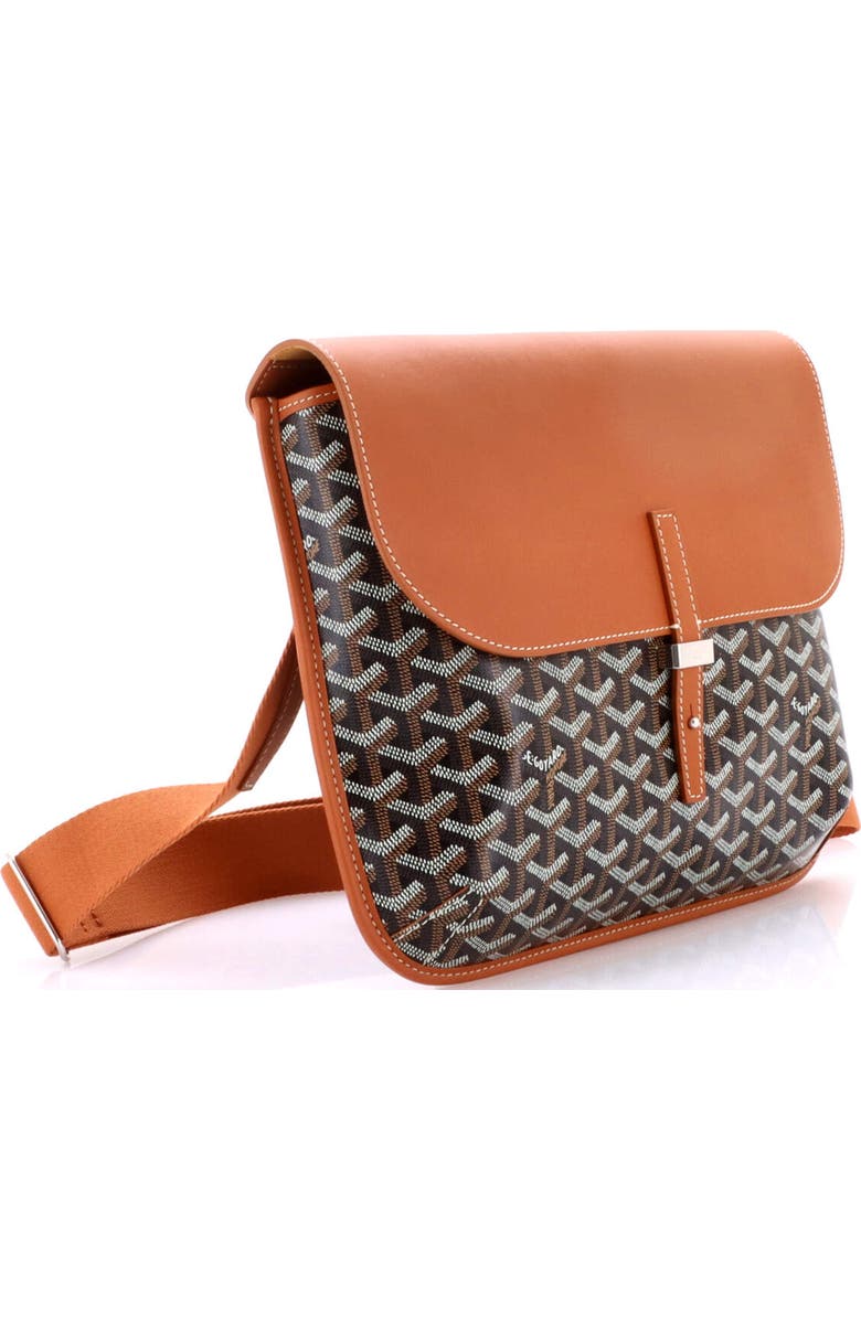 Pre-Owned Goyard Coursier Messenger Bag Coated Canvas and Leather, Alternate, color, Brown