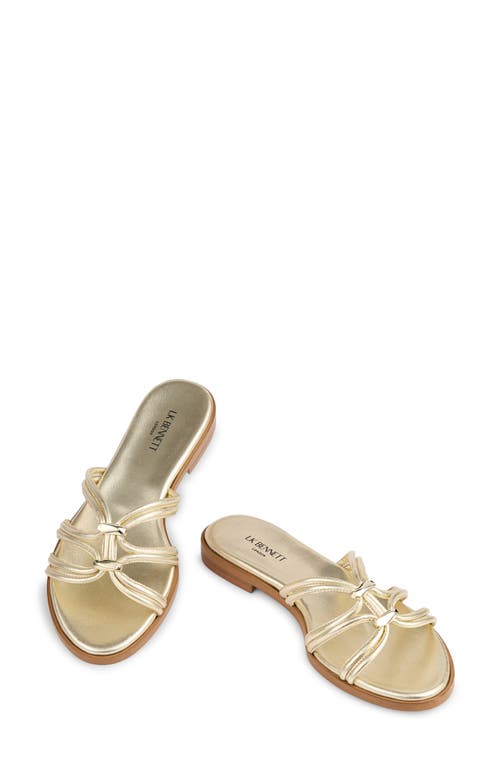 Lk Bennett Tianey Tubular Strap Slide Sandal In Animal Print